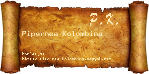 Pipernea Kolombina névjegykártya